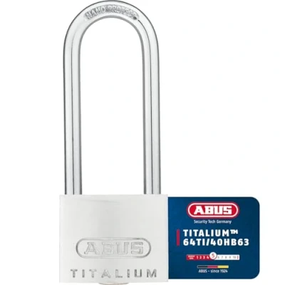 Abbildung von ABUS 64TI/40HB63, Herkömmliches Vorhängeschloss, Tastensperre, Aluminium, 4 cm, 1,5 cm