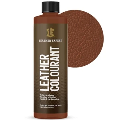 Abbildung von Sehr Deckend Wasser Lederfarbe Mittelbraun 250 ml Leather Paint für Natur und ÖkoLeder Dye Ohne Alkohol alle Lederaccessoires Reißt oder Blättert Nicht ab