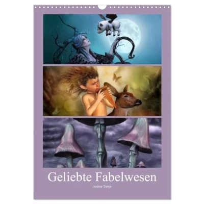 Abbildung von Geliebte Fabelwesen (Wandkalender 2025 DIN A3 hoch), CALVENDO Monatskalender