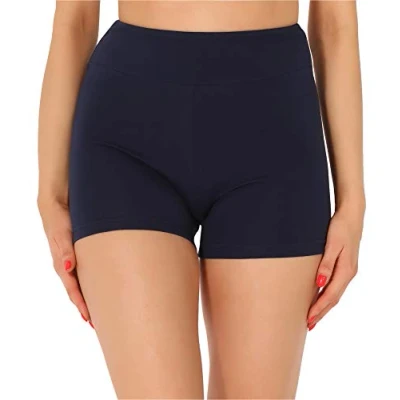 Abbildung von Merry Style Damen Shorts Radlerhose Unterhose Hotpants Kurze Hose Boxershorts aus Baumwolle MS10 359(Marineblau,L)