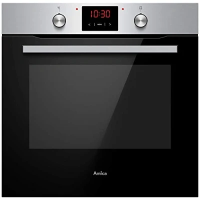 Abbildung von Amica ABE 9430 E Einbaubackofen mit Umluft / Edelstahl Timer XXL Garraum Wasserdampf Reinigung