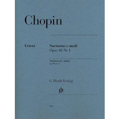 Abbildung von Nocturne c moll op. 48,1: Instrumentation: Piano solo (G. Henle Urtext Ausgabe)