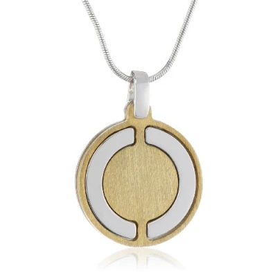 Abbildung von Orphelia Jewelry Unisex Halskette mit Anhänger 925 Sterling Silber Zweifarbig 42cm ZK 2634