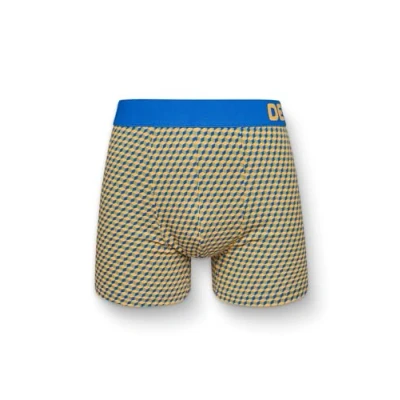 Abbildung von Dedoles Boxershorts Herren &amp; Jungen Unterwäsche Trunks Baumwolle lustige Designs Dinosaurier Hamster Spiele Maulwurf Geschenk, Farbe: Blau Gelb, Gr. L