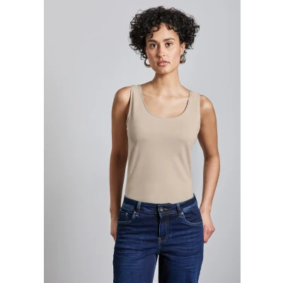 Abbildung von Street One IN UNI Top, Damen, Größe: 34, Beige