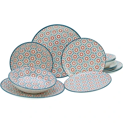 Abbildung von CreaTable Teller Set &quot;Stella&quot;, (Set, 12 tlg.), orientalisches Fliesenmotiv