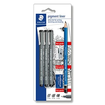Abbildung von pigment liner fineliner blister 3 st + promo