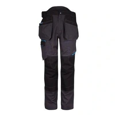 Abbildung von Portwest WX3 Bundhose mit Holstertaschen für Männer, Regelmäßige Länge, Farbe: Graumetallic, Größe: 28, T702MGR28