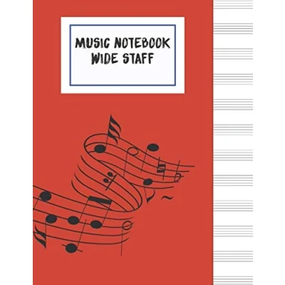 Abbildung von Music Notebook Wide Staff: Writing For Kids 8.5&quot;x11&quot; 120 Pages VOL.5: Blank Sheet Staff Manuscript Paper