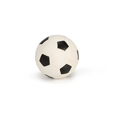 Abbildung von Beeztees Latex Fußball Schwarz/Weiß 10cm