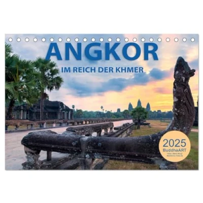 Abbildung von ANGKOR IM REICH DER KHMER (Tischkalender 2025 DIN A5 quer), CALVENDO Monatskalender