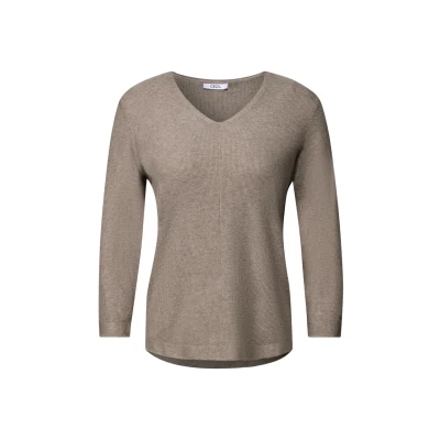 Abbildung von Cecil Vneck Strickpullover, Damen, Größe: Small, Braun