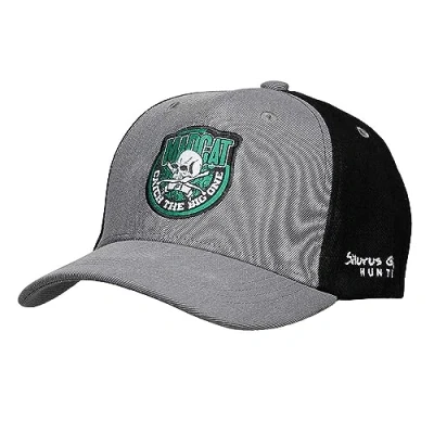 Abbildung von Madcat Skull Badge Cap Onesize Grey Melange Pet Angelkappe