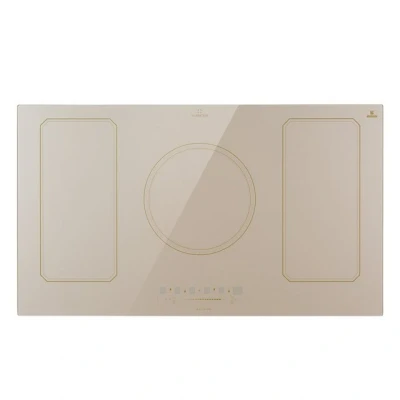 Abbildung von Klarstein Induktionskochfeld Glaskeramik Einbau Kochfeld Mit 5 Platten, Touch Display, Digitalanzeige Und Timer Funktion Schnelles Aufheizen, 7200 W, 240V