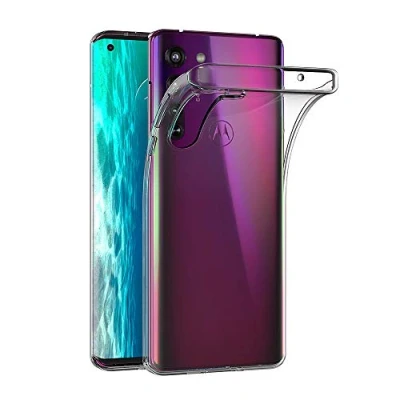 Abbildung von AICEK Hülle Compatible für Moto Edge Transparent Silikon Schutzhülle Motorola Case Clear Durchsichtige TPU Bumper Handyhülle (6,7 Zoll)