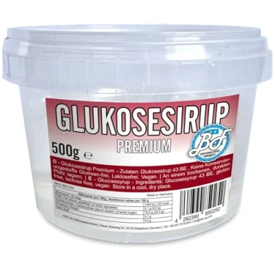 Abbildung von Brotfrei Glukosesirup Premium 500g Ideal zum Backen und Dekorieren flüssig, transparent, essbar Glukose Bonbonsirup Glucose Backsirup Syrup
