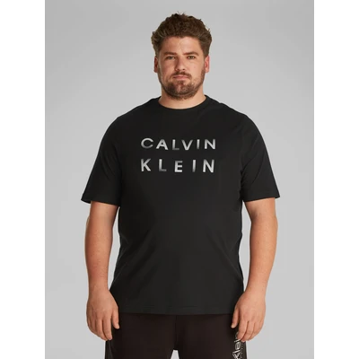 Abbildung von Calvin Klein Enlarged LOGO Tshirt print, Herren, Größe: 4XL, Black