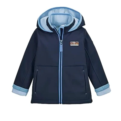 Abbildung von first instinct by killtec Unisex Fios 59 Mns Sftshll Jckt Softshell Jacke/Outdoorjacke Mit Kapuze, Blau, 122 128 EU