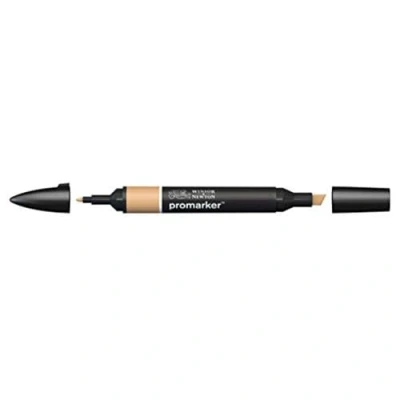 Abbildung von Winsor &amp; Newton &quot; ProMarker 0203199 Professioneller Layoutmarker 2 Spitzen, fein breit für Zeichnungen, Design Layouts Zimt