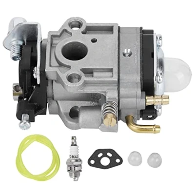 Abbildung von Hochleistungs Rasenmäher Trimmer Vergaser Kit, 10mm Kits Ersatz Passform für Weedeater 1E34F 1E36F TU26 TL26 Freischneider 26cc 33cc