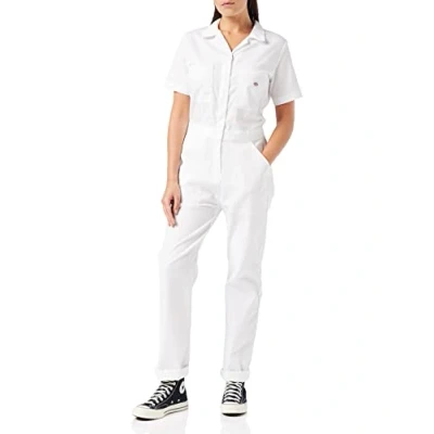 Abbildung von Dickies, Damen, Dickies Flex Kurzarm Overall, White, XL