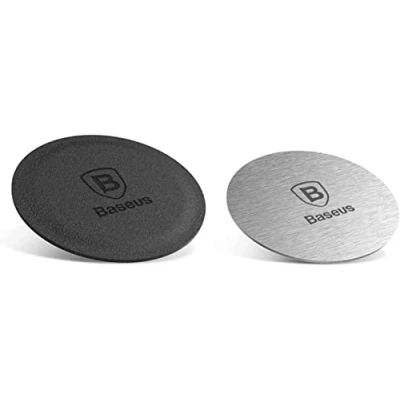 Abbildung von Baseus Magnetplättchen für Magnethalter schwarz/silberfarben Aluminium