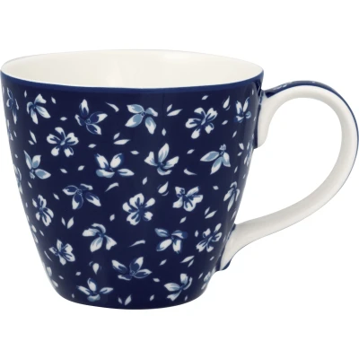 Abbildung von Greengate Dahla Becher mit Henkel blue 0,4l