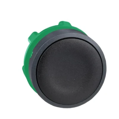 Abbildung von Schneider ZB5AA2 Frontelement rund für Drucktaster, ohne Rastung, flach, neutral, Schwarz, durchmesser 22 cm