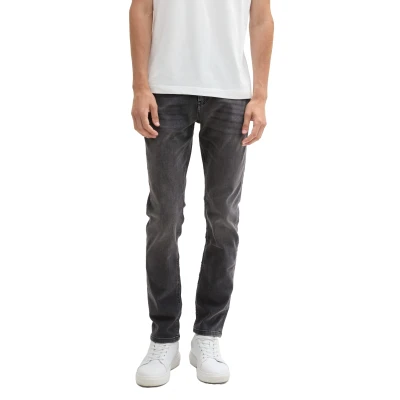 Abbildung von TOM Tailor Hybrid JOSH Jeans Slim Fit, Herren, Größe: 33x32, Used dark stone grey denim