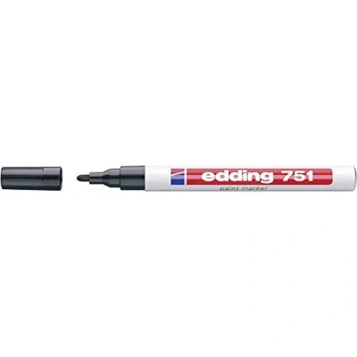 Abbildung von 10 x edding Glanzlack Marker 751 1 2mm schwarz