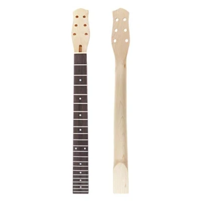 Abbildung von Alnicov E Gitarrenhals, 22 Bünde, Mahagoni Hals, Ahorn Griffbrett, mit weißen Trapez Punkten, für LP Gitarren