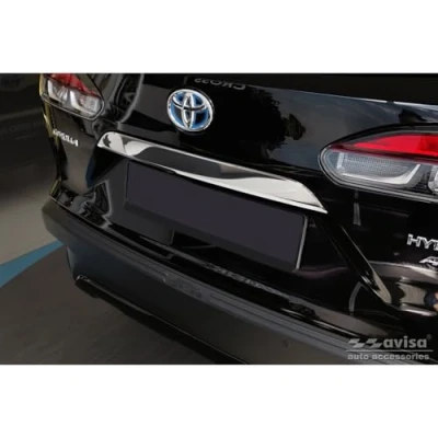 Abbildung von Avisa Chrom Edelstahl Heckstoßstangenschutz kompatibel mit Toyoto Corolla Cross (XG1TJ) 2022 &#039;Ribs&#039;
