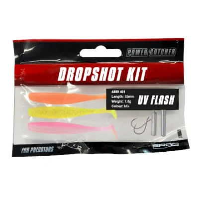 Abbildung von Spro Powercatcher Dropshot Kit 65 UV Flash Kunstköder Set