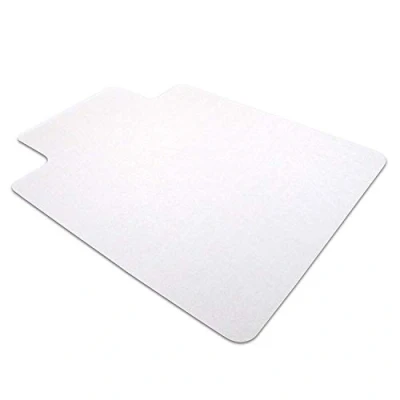 Abbildung von Floortex FC129225LV Bodenschutzmatte / Bürostuhlunterlage &quot;advantagemat&quot;, 120 x 90 cm, aus phtalatfreiem Vinyl, transparent, rechteckig mit Lippe, TÜV zertifiziert, für Hartböden