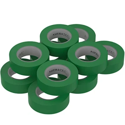 Abbildung von AUPROTEC 10x Isolierband grün 15mm x 10m VDE Isoband PVC Elektriker Klebeband DIN EN 60454 3 1