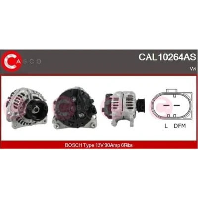 Abbildung von CASCO CAL10264AS Lichtmaschine 12V 90A VOLKSWAGEN: Transporter 4 Bus, Kastenwagen, Pritsche / Fahrgestell