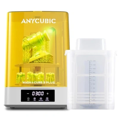 Abbildung von ANYCUBIC Wash and Cure 3 Plus, mit Schwanenhalsbeleuchtung, Dual Layer Design und IPA Einsparung, für Photon M5/M5s/X2/X 6Ks/Halot Mage/Mars 4/Saturn Series LCD/SLA/DLP 3D Drucker, 228x128x260mm