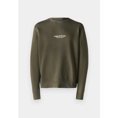 Abbildung von Jack &amp; Jones Jorvesterbro CREW NECK Sweatshirt, Herren, Größe: Small, Khaki
