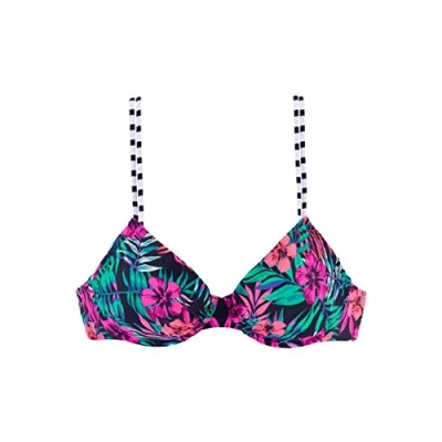 Abbildung von Venice Beach »SUMMER« Bikinitop marinebedruckt, Damen, Größe: 36xF, Marine bedruckt