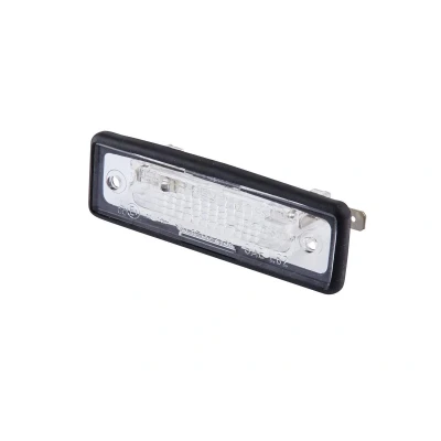Abbildung von HELLA 2KA 004 331 031 Kennzeichenleuchte C5W Halogen links, rechts mit Lampenträger BMW: 6 Coupe, 3 Limousine, Cabrio