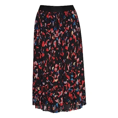 Abbildung von ICHI Ihnalla Alinienrock, Damen, Größe: 42, Poppy red print mix
