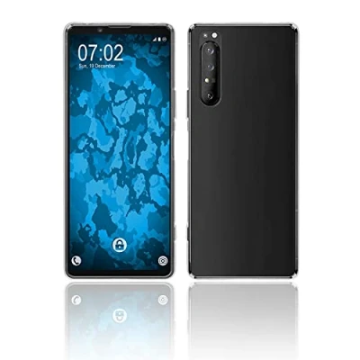Abbildung von PhoneNatic Case kompatibel mit Sony Xperia 1 II Crystal Clear Silikon Hülle transparent