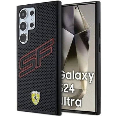 Abbildung von CG Mobile Ferrari FEHCS24LN3DUR Hülle Für S24 Ultra S928 Schwarz hardcase Carbon Printed Line