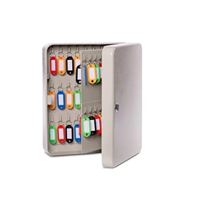 Abbildung von Maul Schlüsselkasten 30x24,5x8 cm Schlüsselschrank für 90 Schlüssel Abschließbarer Schrank aus legiertem Stahl Inkl. Schlüsselanhänger Ideal Werkstatt, Büro und Flur Grau