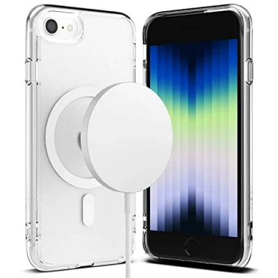 Abbildung von Ringke Fusion Magnetic Case Kompatibel mit iPhone SE 2022 5G (SE 3) Hülle und 2020, 8 [MagSafe Ladegerät Kompatibel] Matte Clear
