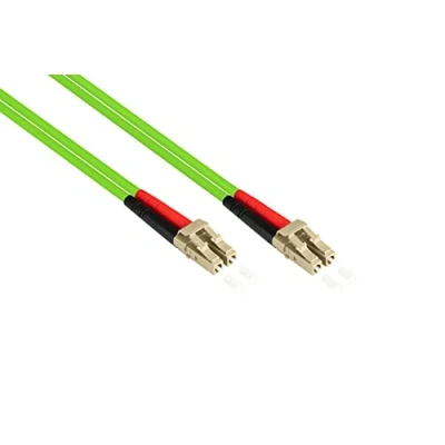 Abbildung von Good Connections OM5 LWL Kabel DUPLEX Stecker LC an Multimode 50/125 1/10/40/100 Gigabit Ethernet Lichtwellen Leiter, Glasfaser Kabel, Patchkabel 1 m
