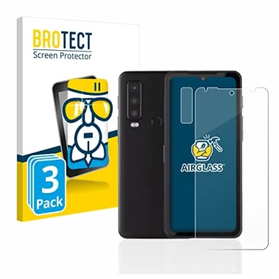 Abbildung von BROTECT Schutzglas für Caterpillar Cat S75 (Display+Kamera) (3 Stück) Schutzfolie Panzer Folie Glas [Extrem Kratzfest 9H, Anti Fingerprint,