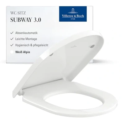 Abbildung von Villeroy &amp; Boch WC Sitz Subway 3.0 mit Absenkautomatik 8M42S101,