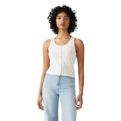 Abbildung von Levi&#039;s DRY Goods Pointelle TANK Top, Damen, Größe: Large, Gardenia