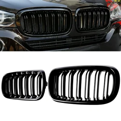 Abbildung von Gangying F15 Schwarze Nieren Kühlergrill für BMW X5 X6 F16 Doppelsteg Sport Glanz Schwarz 2014 2019